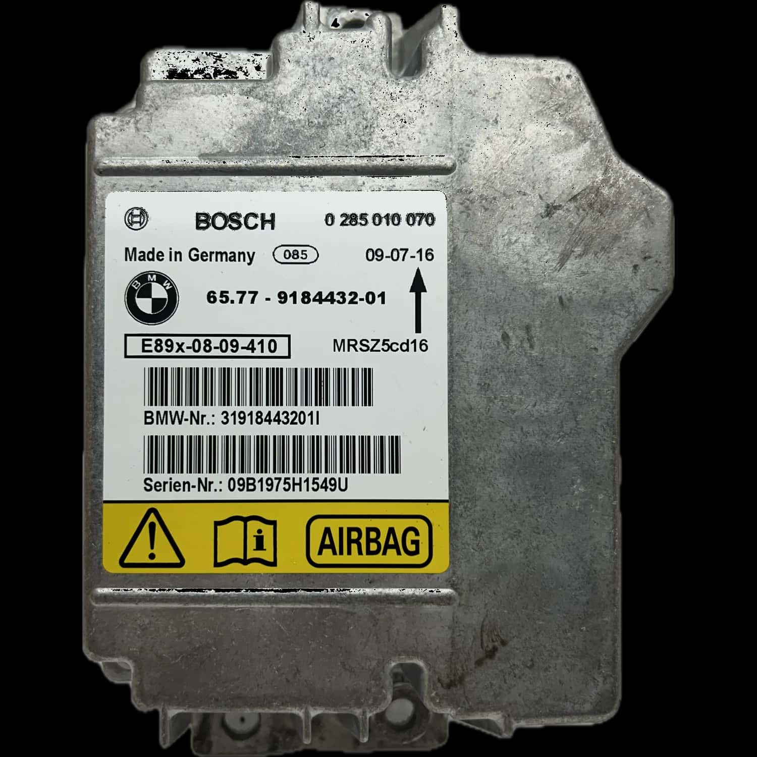 BMW X1 E84 Riparazione centralina airbag