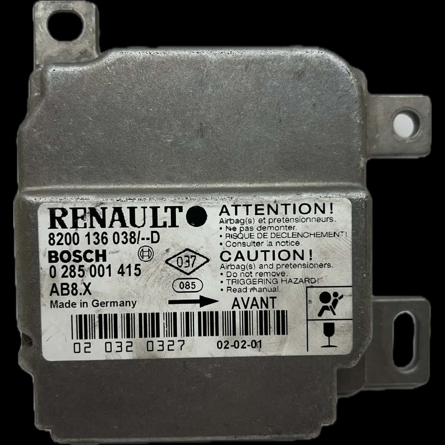 Renault Clio II Riparazione centralina airbag