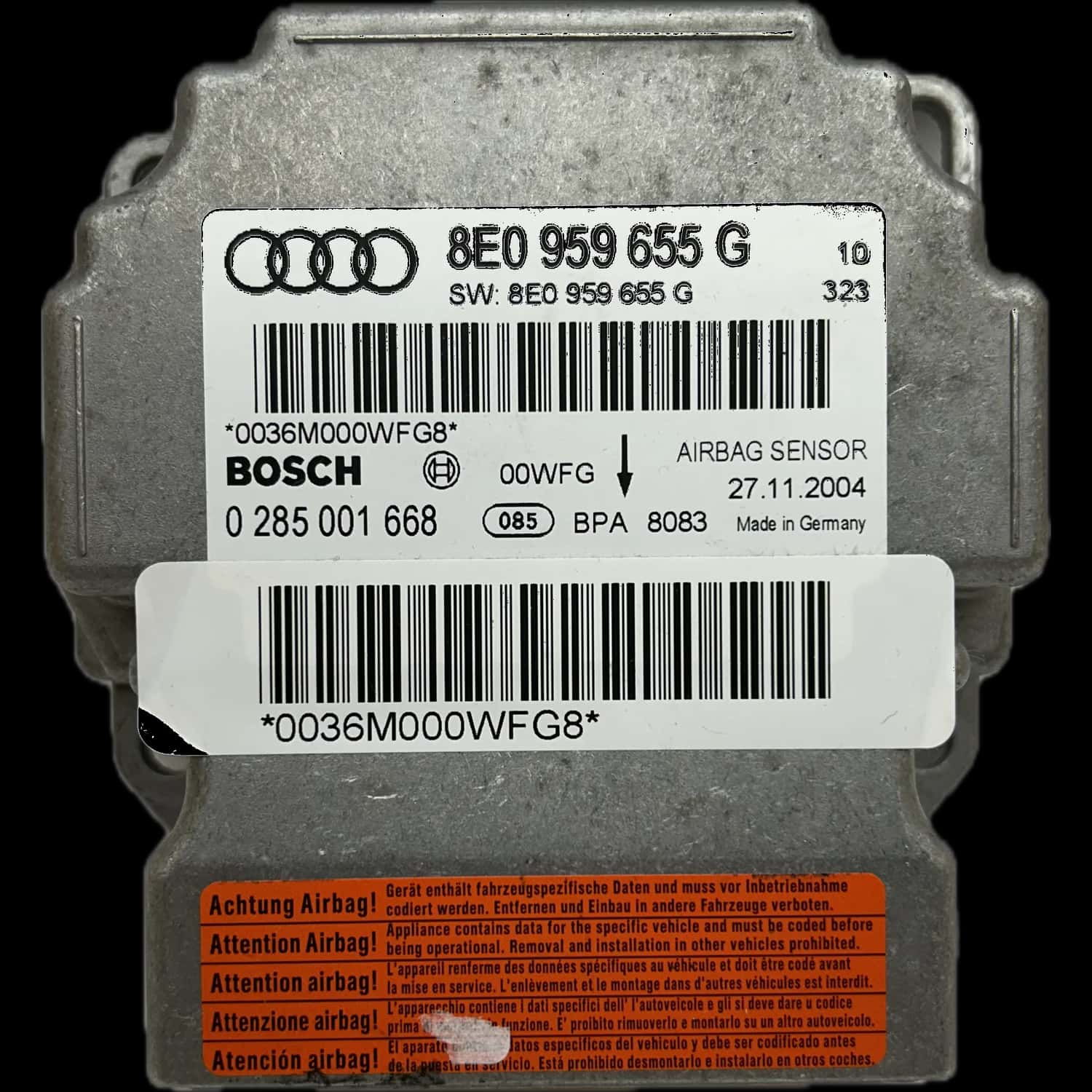 Audi A4 B7 8E Riparazione centralina airbag