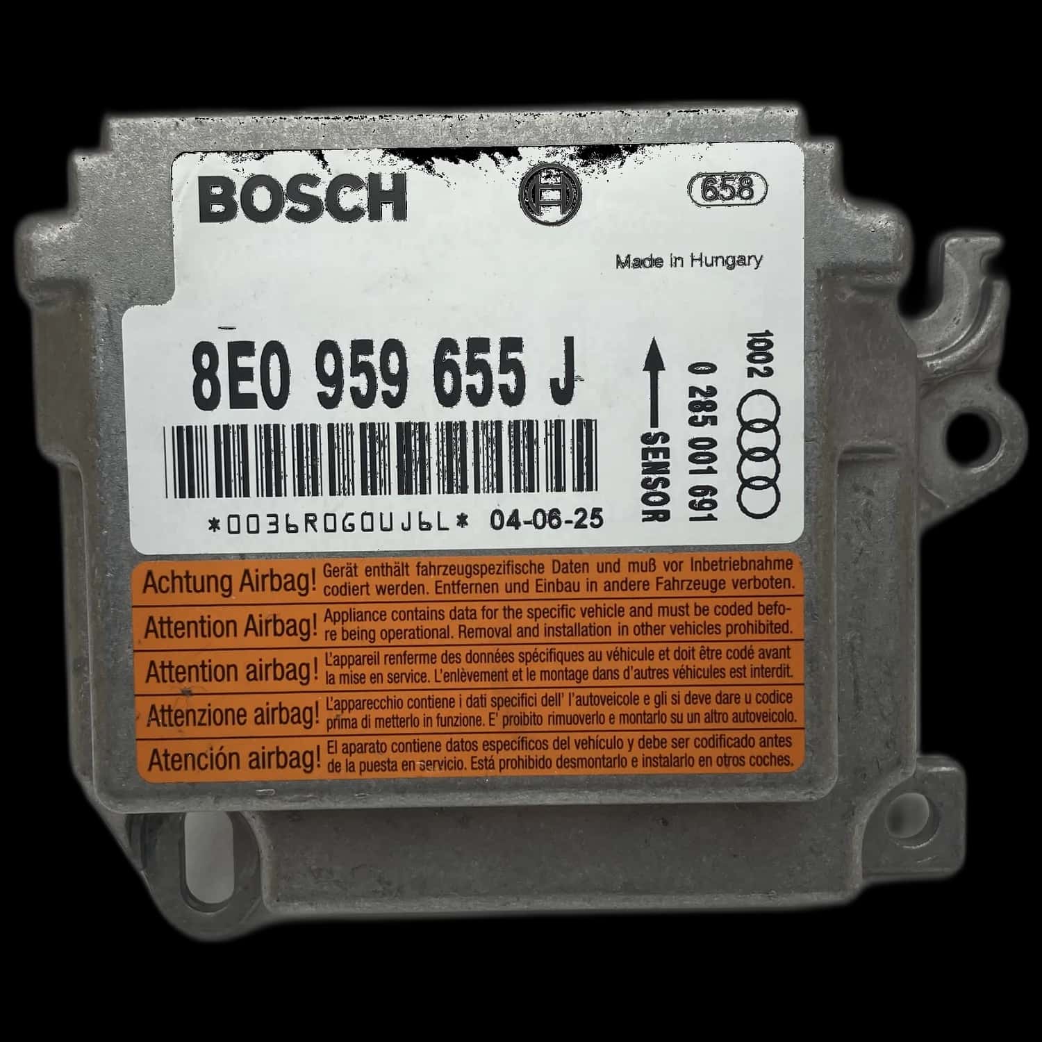 Audi S4 B6 8E Riparazione centralina airbag