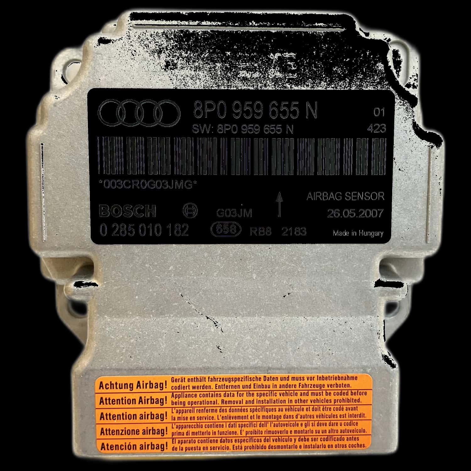 Audi A3 8PA Sportback Riparazione centralina airbag