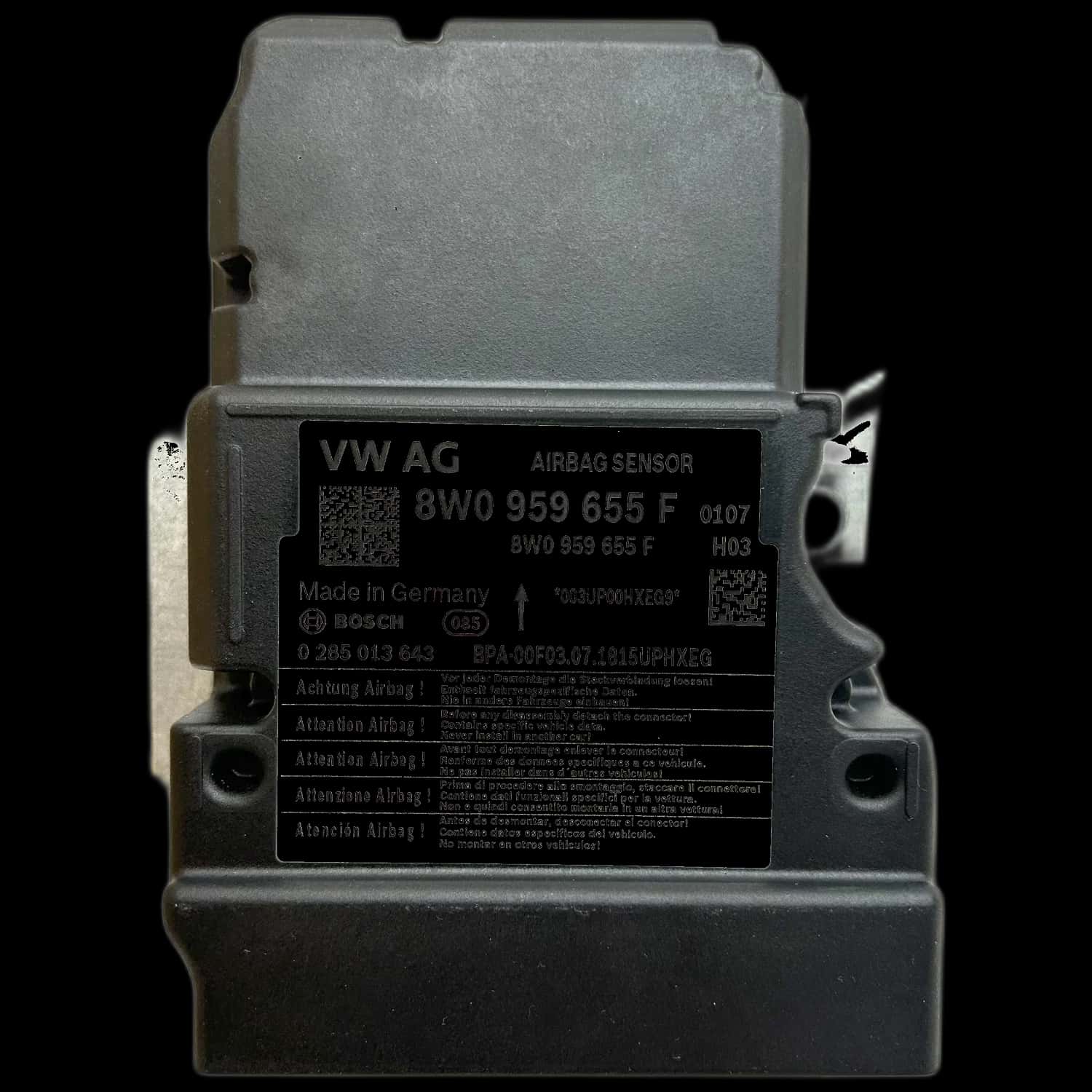 Audi A5 F57 Cabrio Riparazione centralina airbag