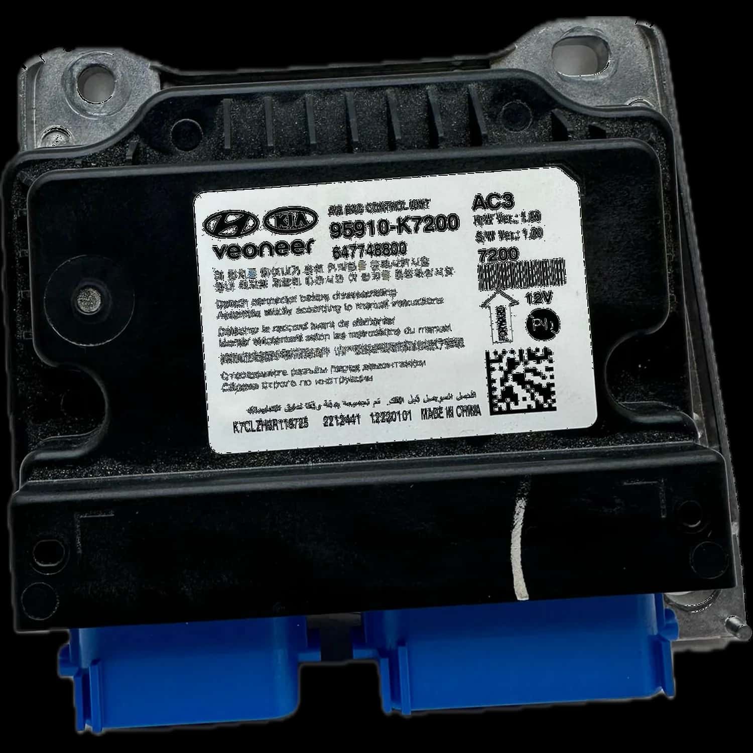 Hyundai i10 BA Centralina airbag Riparazione