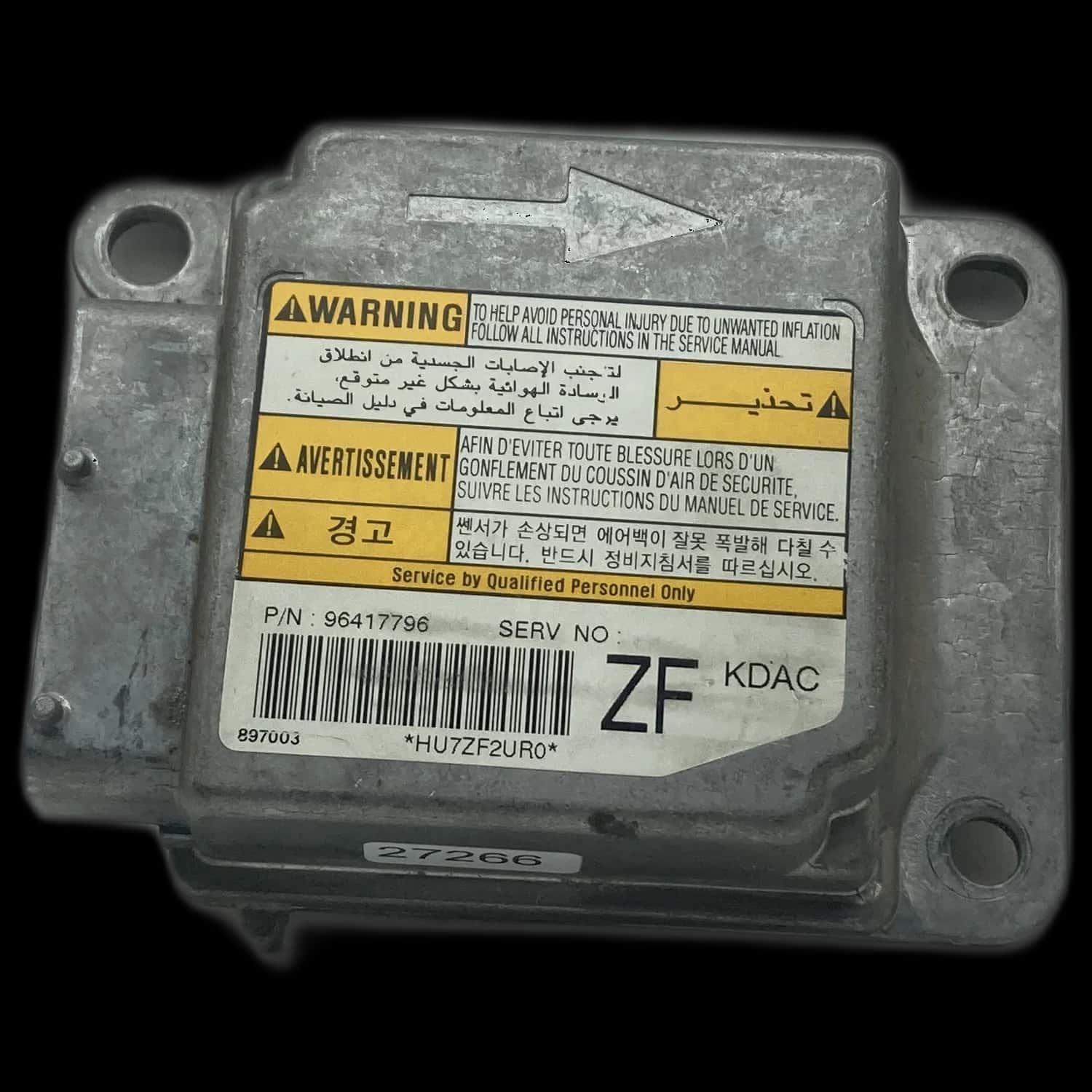 Daewoo Tacuma U100 Riparazione centralina airbag