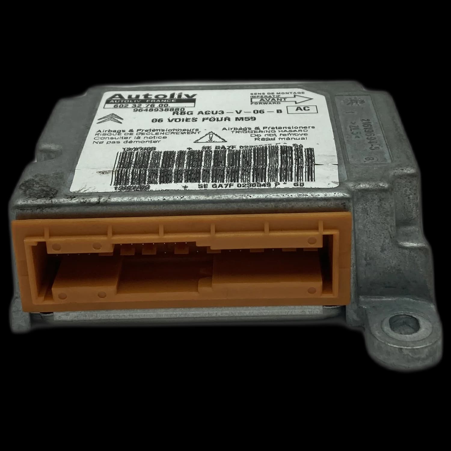 Centralina airbag 9648938880, Connettore