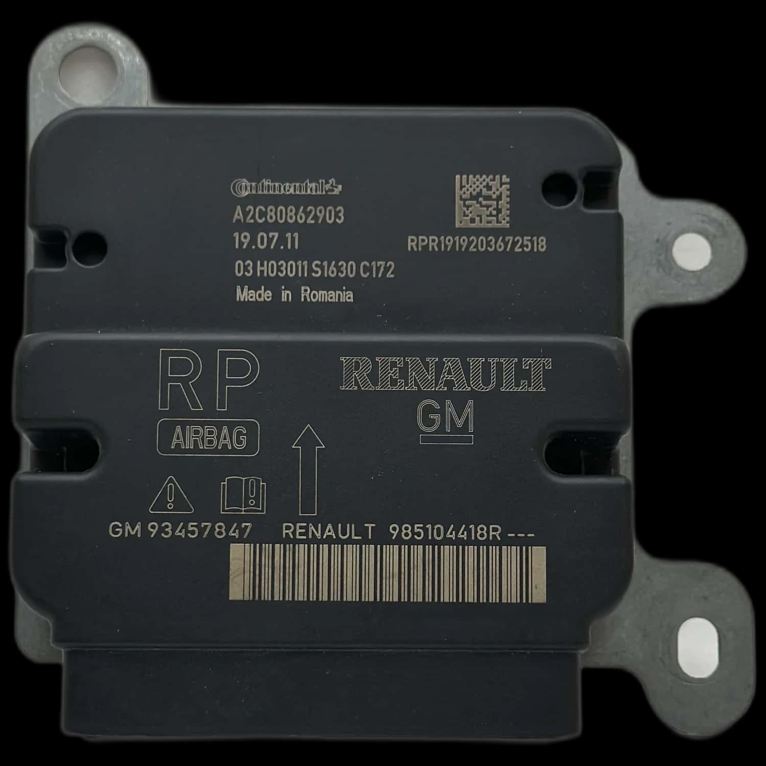 Renault Trafic III Riparazione centralina airbag