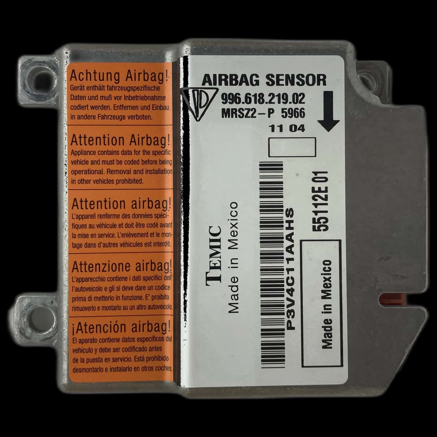 Riparazione centralina airbag Porsche Boxster 986