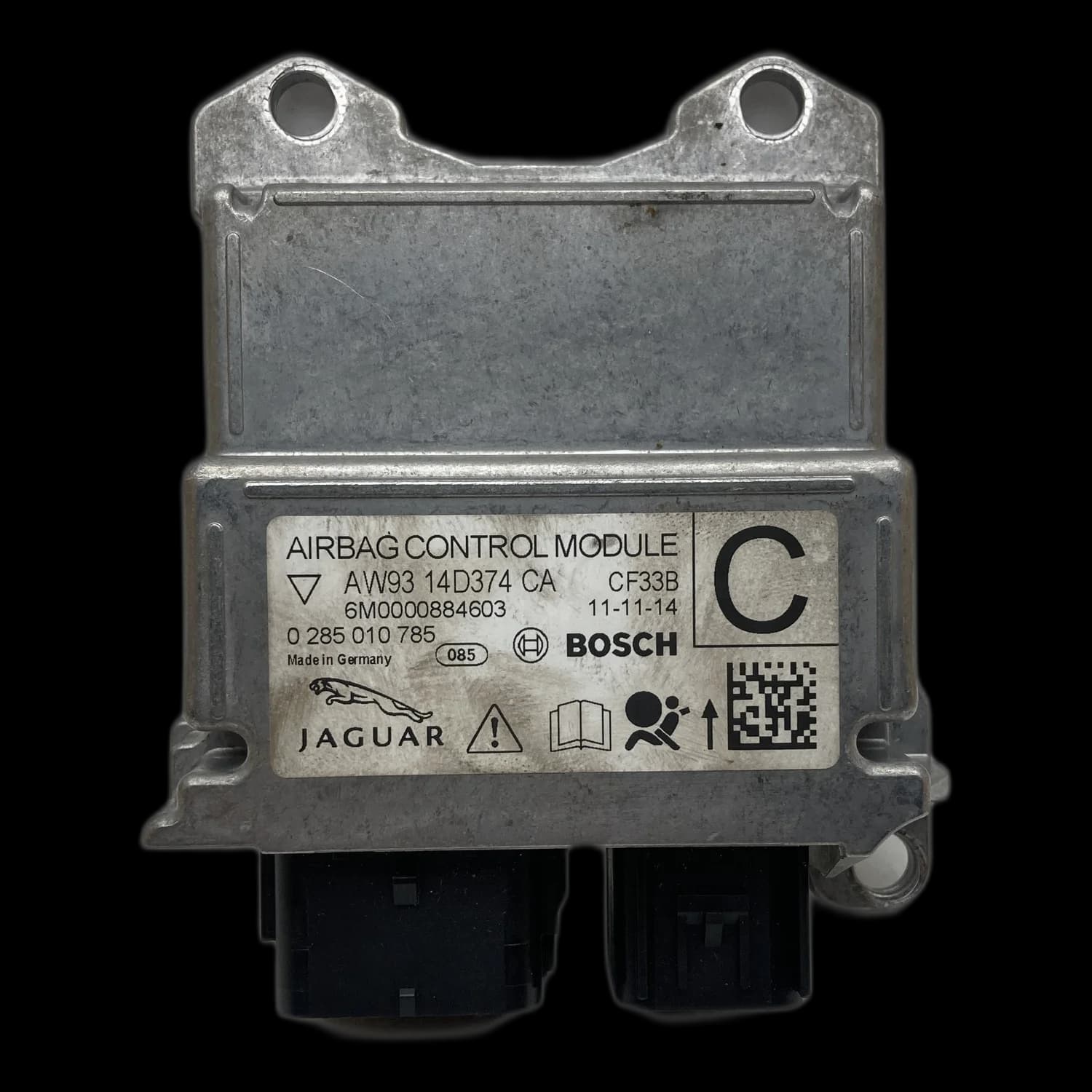 Centralina airbag AW9314D374CA, Etichetta