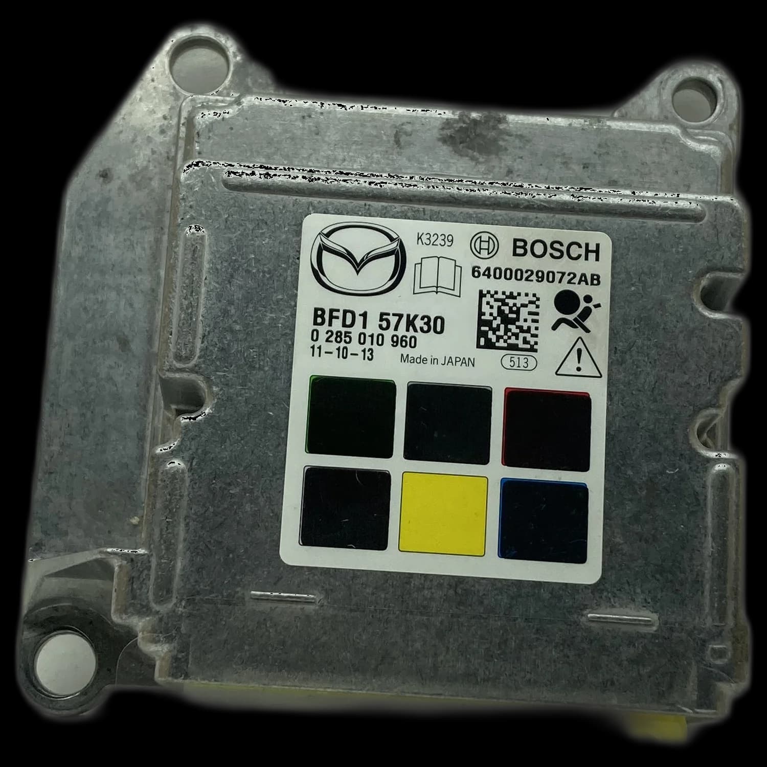 Centralina airbag BFD1-57K30, Etichetta