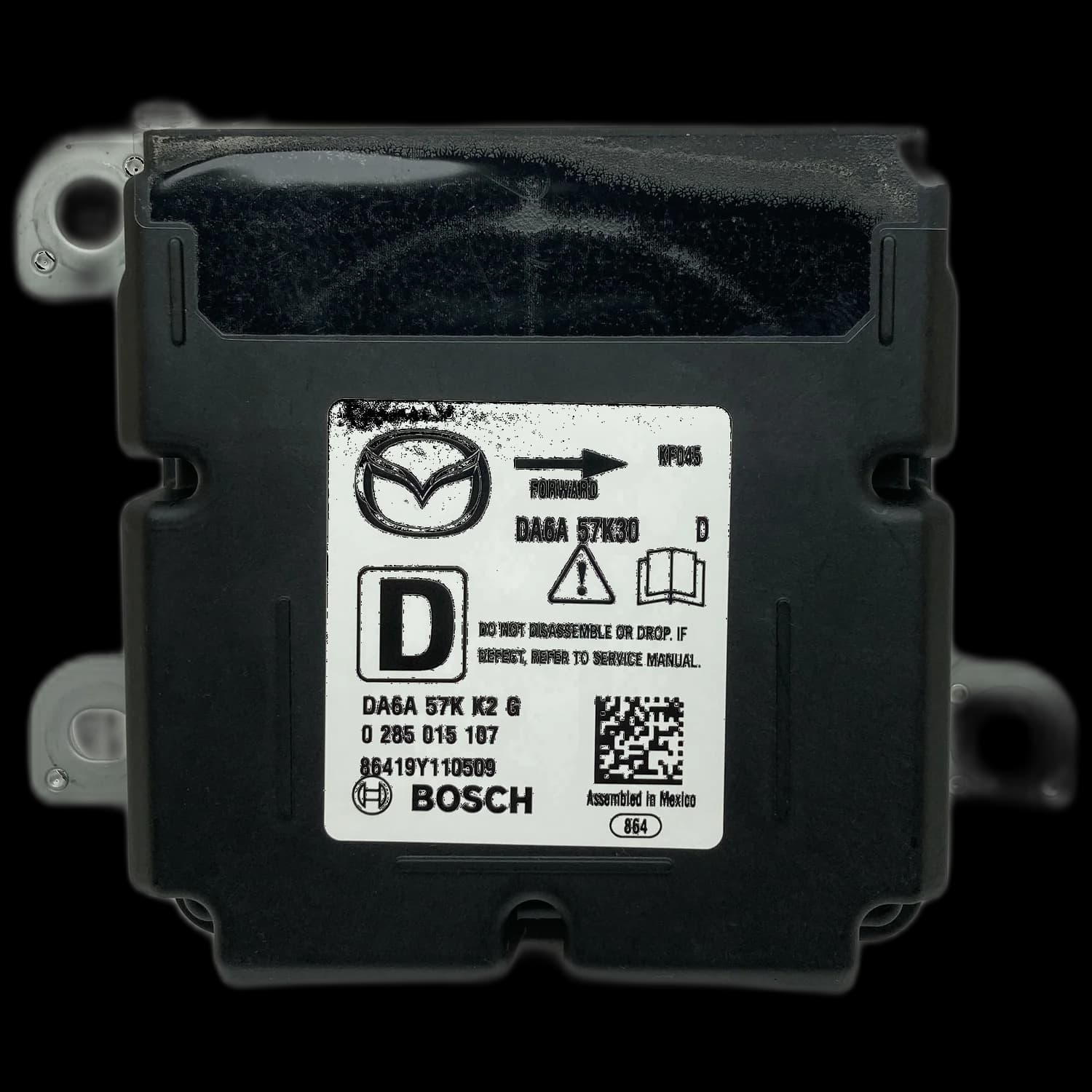 Centralina airbag DA6A 57K30 D, Etichetta