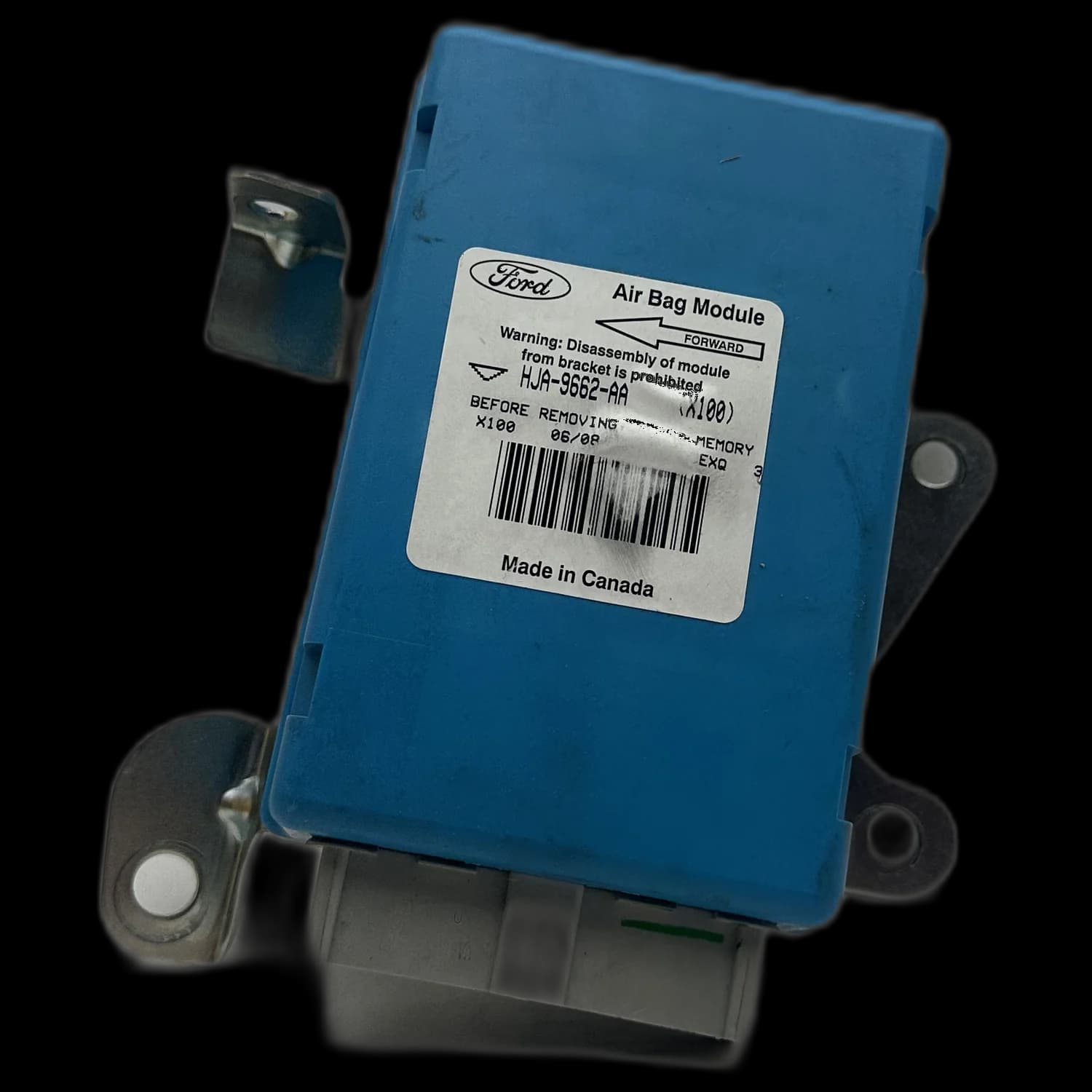 Centralina airbag HJA9662AA, Etichetta