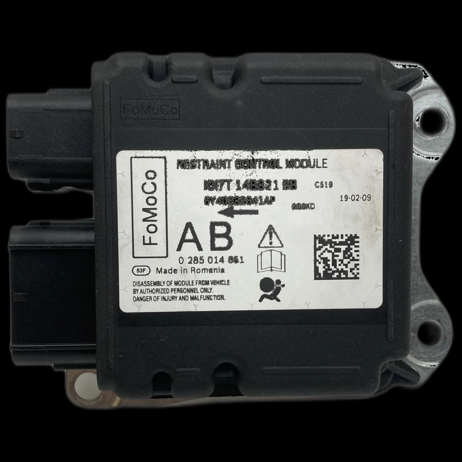 Centralina airbag KX7T 14B321 BB, Etichetta