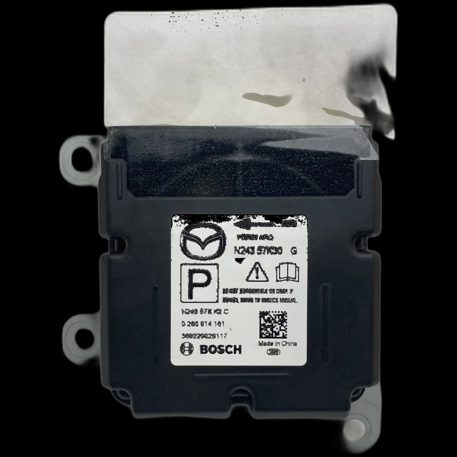 Centralina airbag N243-57K30, Etichetta
