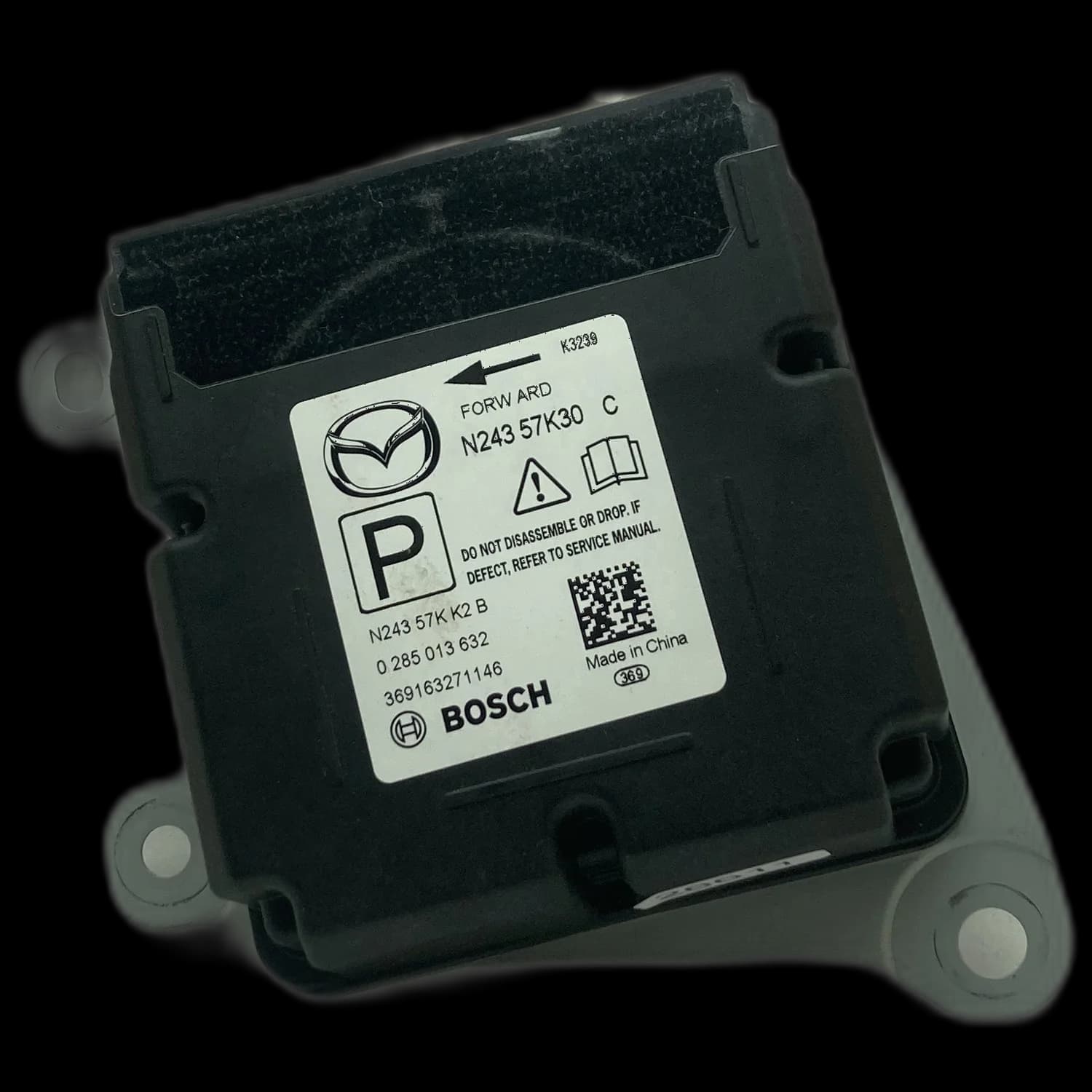 Centralina airbag N243 57K30 C, Etichetta