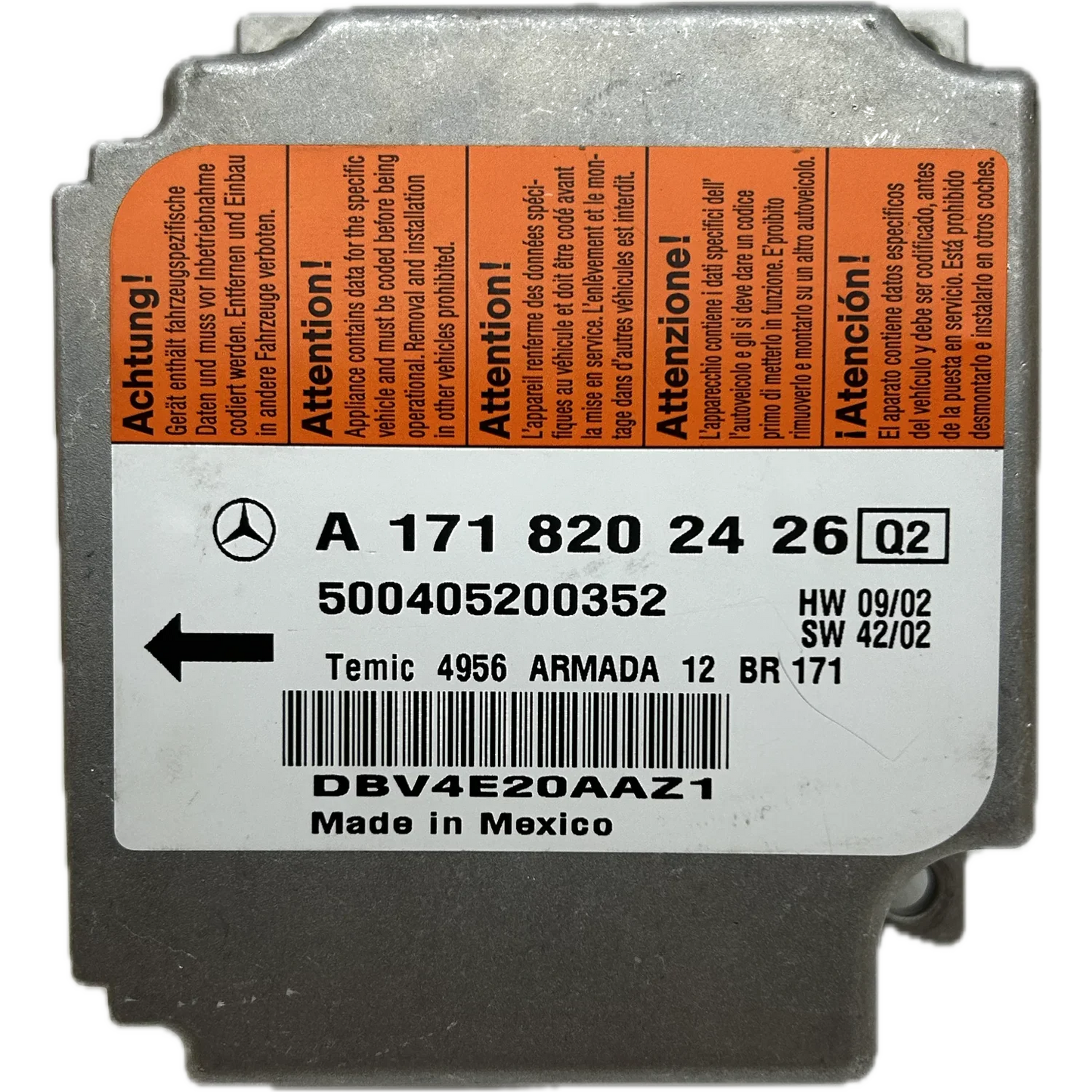 Mercedes-Benz SLK R171 Airbag-Steuergerät Reparatur