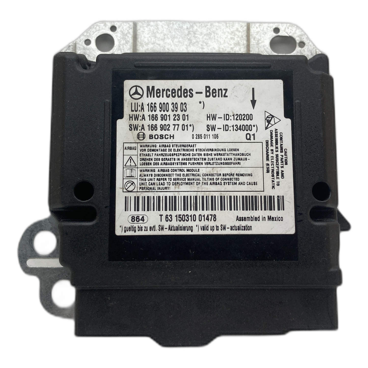 Mercedes-Benz GLE W166 Airbag-Steuergerät Reparatur