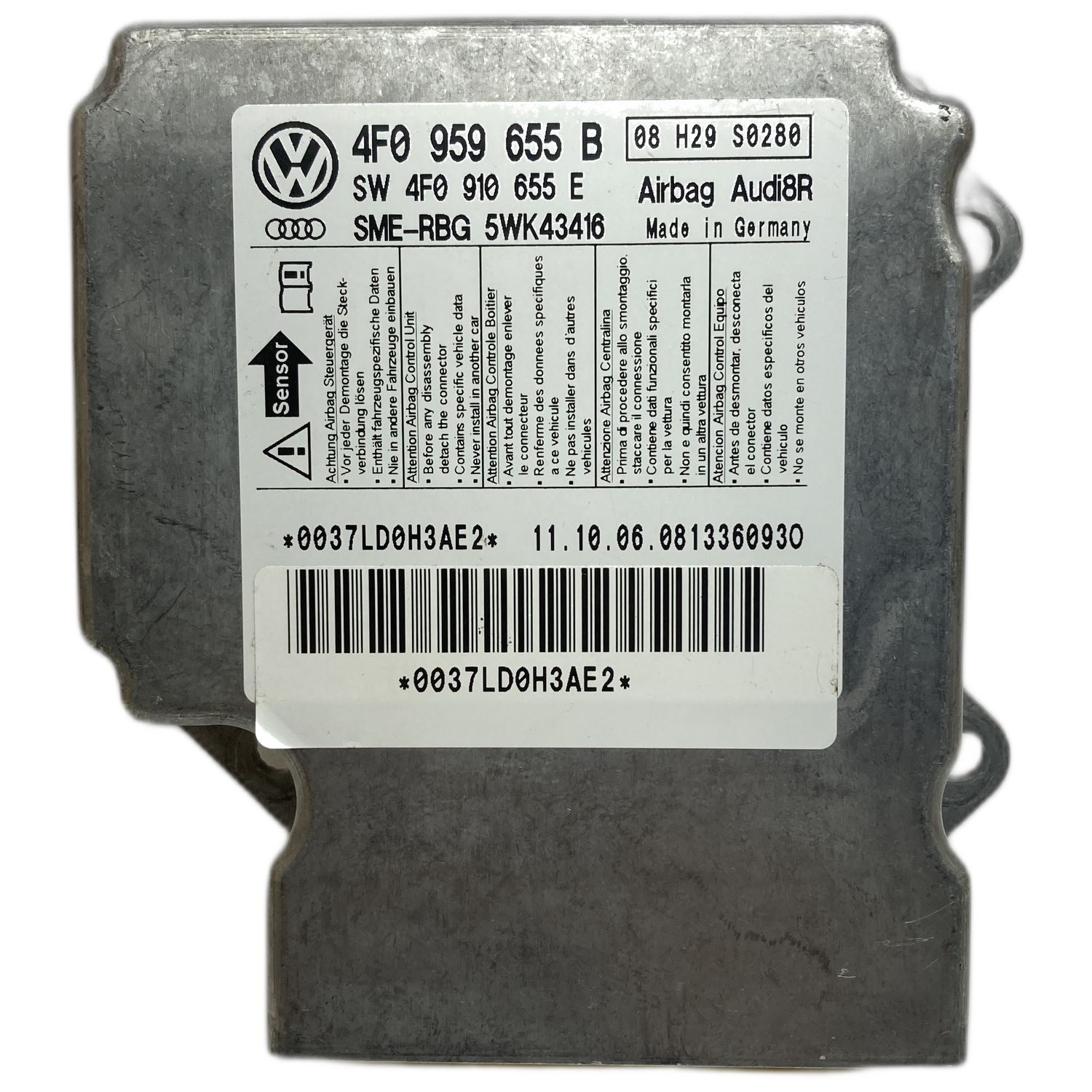 Audi A6 C6 4F Airbag-Steuergerät Reparatur