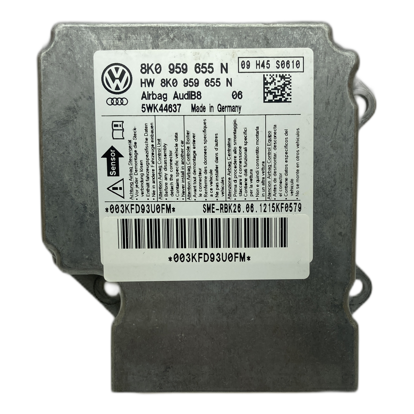 Audi A5 8TA Sportback Airbag-Steuergerät Reparatur