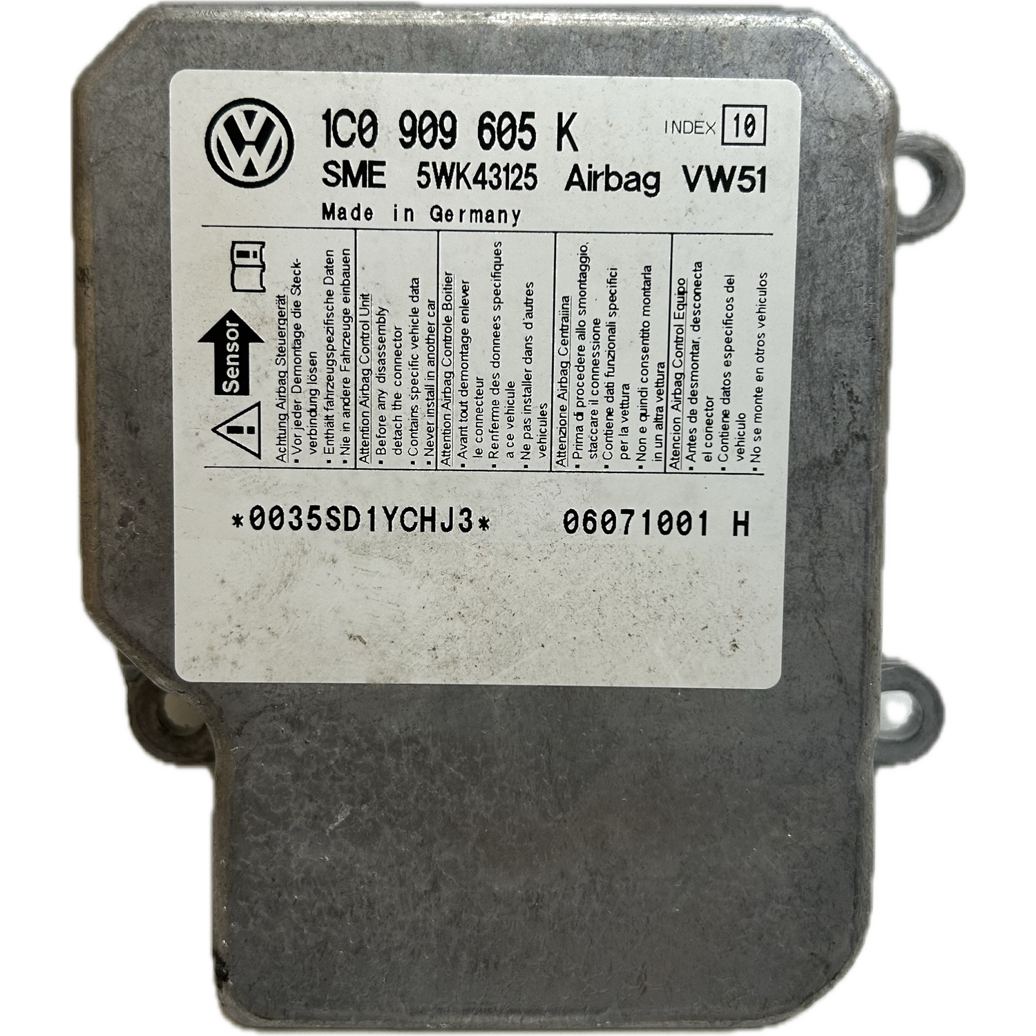 Skoda Roomster Mk1 Airbag-Steuergerät Reparatur