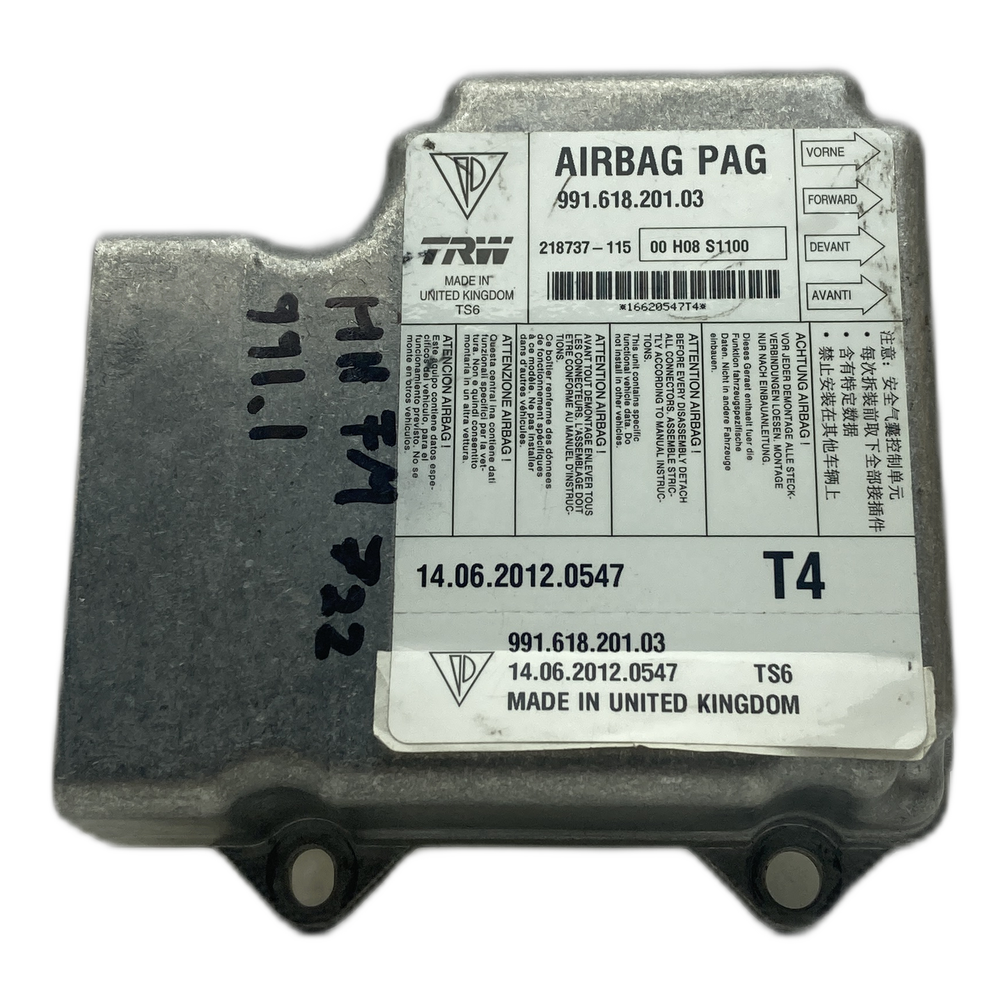 Porsche Boxster 981 Airbag-Steuergerät Reparatur