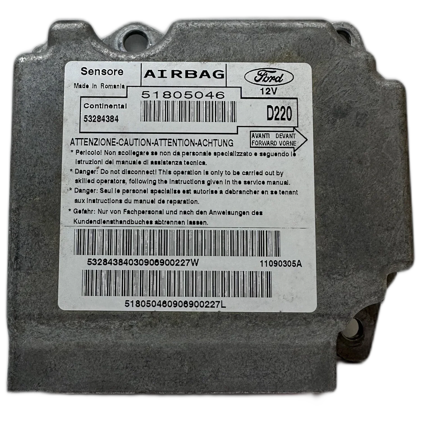 Ford Ka RU8 Airbag-Steuergerät Reparatur