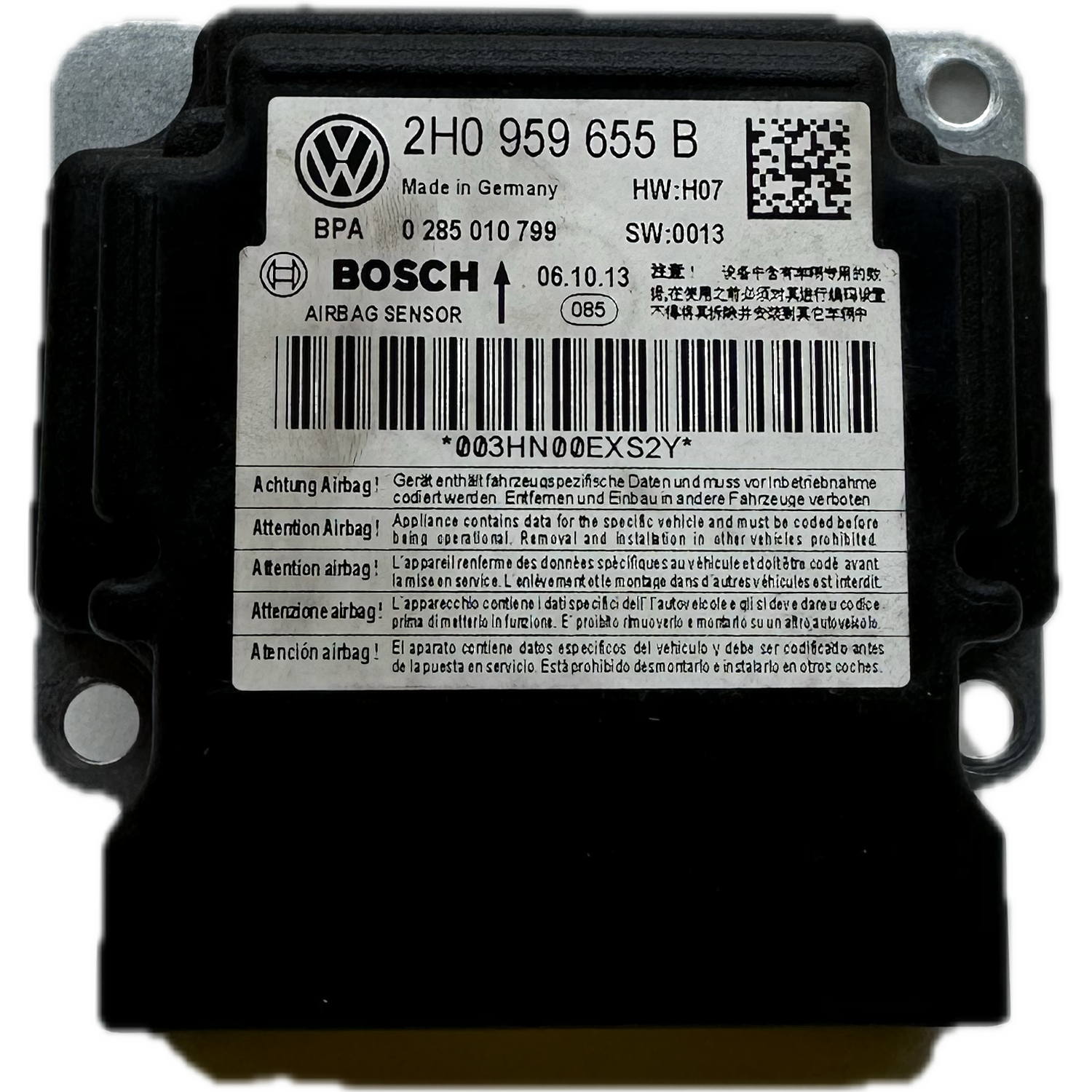 Volkswagen Amarok 2H Airbag-Steuergerät Reparatur