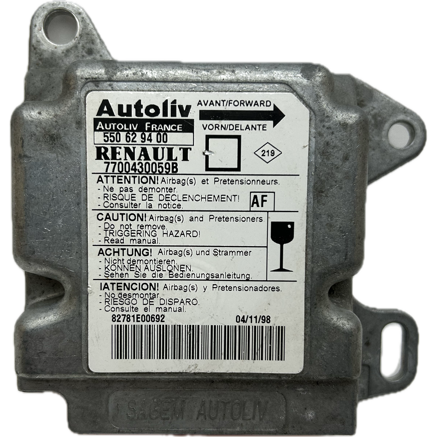 Renault Twingo I Airbag-Steuergerät Reparatur