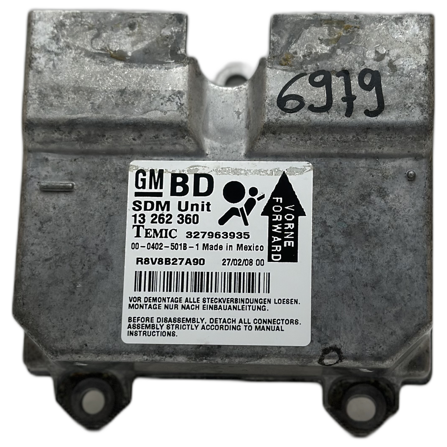 Opel Zafira B Airbag-Steuergerät Reparatur