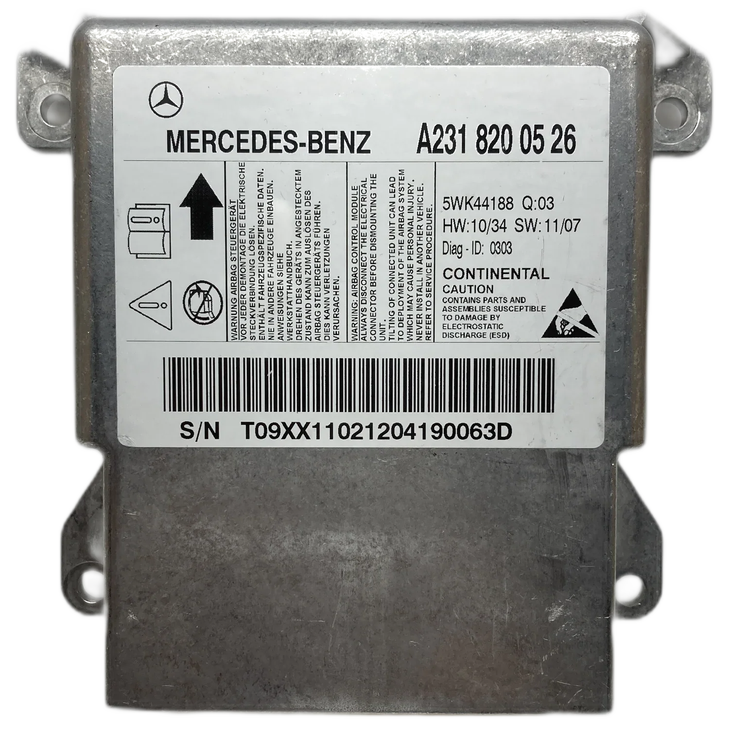 Mercedes-Benz SL R231 Airbag-Steuergerät Reparatur