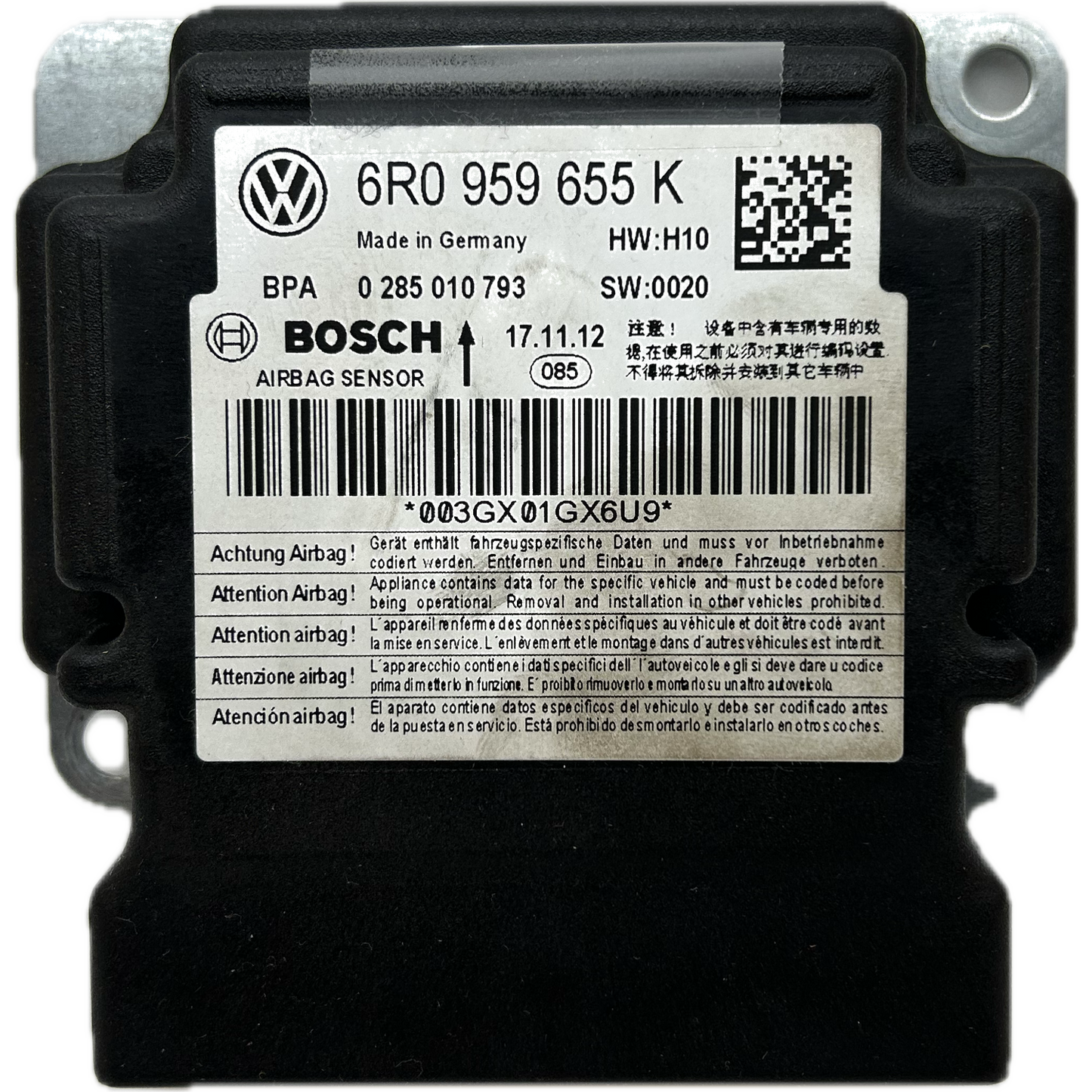 Skoda Roomster Mk1 Airbag-Steuergerät Reparatur