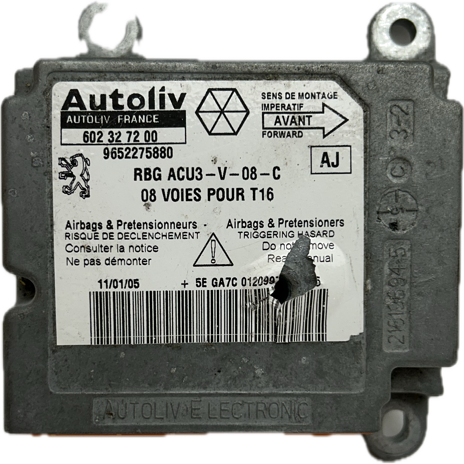 Peugeot 206 I Airbag-Steuergerät Reparatur